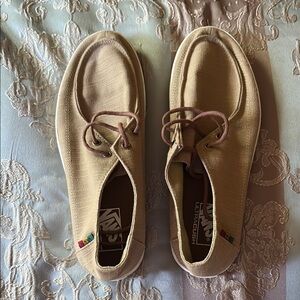 Vans Tan Boat Shoes with Classic Design